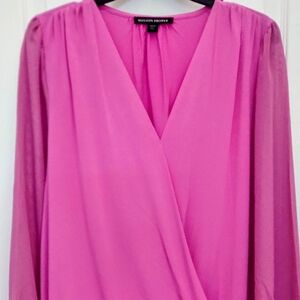 Boston Proper Vibrant Pink Blouse